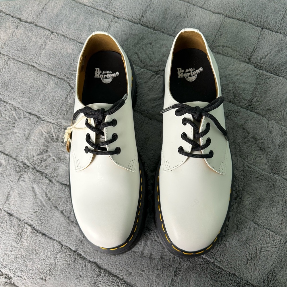 Dr Martens 1461 Smooth Leather Platform Quad Men’s 12 NEW - Picture 2 of 9
